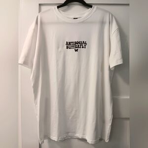 Brand new womens Antisocial Butterfly T Shirt (medium)